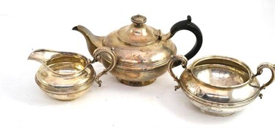 Lot 5 - Three piece silver tea set