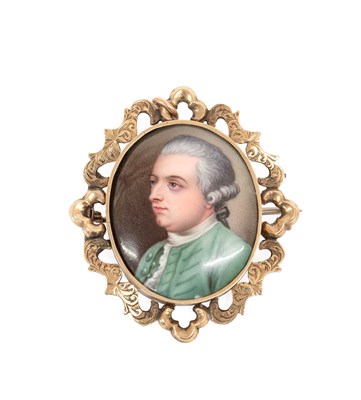Lot 158 - A Miniature Portrait of a Gentleman, early...