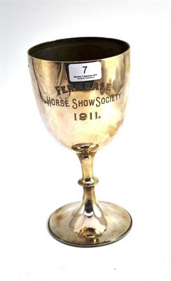 Lot 7 - A silver trophy cup 'Ferndale Horse Show Society 1911'