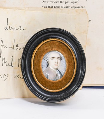 Lot 94 - English School (18th Century): Miniature...