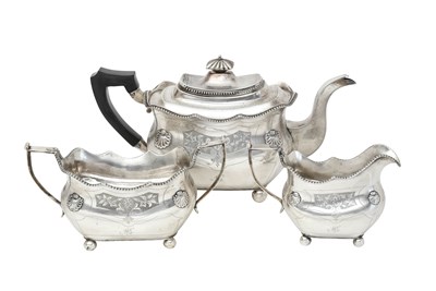 Lot 2010 - A George III Irish Provincial Silver Tea-Service