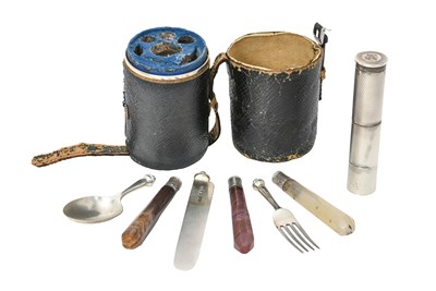 Lot 2140 - A Victorian Silver Travelling-Canteen