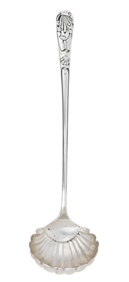 Lot 2088 - A George II Silver Soup-Ladle
