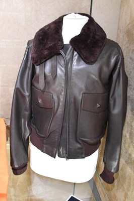 Lot 1019 - Hermès Paris Brown Soft Leather Jacket, with...