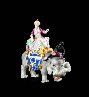 Lot 358 - A Meissen-Style Porcelain Figure Group, late...