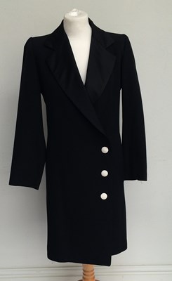 Lot 1014 - Saint Laurent Rive Gauche Black Wool Evening...