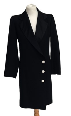 Lot 1014 - Saint Laurent Rive Gauche Black Wool Evening...