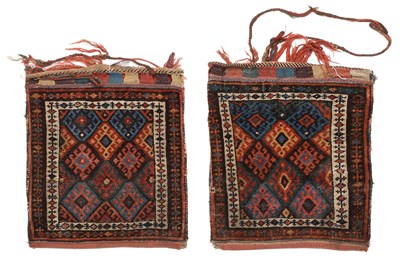 Lot 208 - A Pair of Jaff Kurd Storage Bags Iranian...