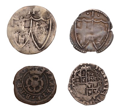 Lot 78 - Commonwealth, Halfgroat and Penny, (S.3221 and...