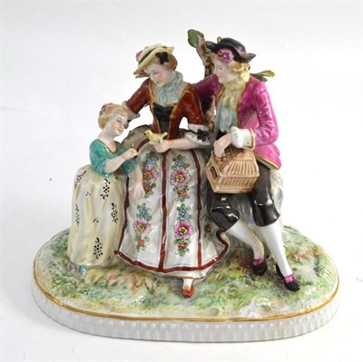 Lot 31 - Early 20th century Continental porcelain figural group