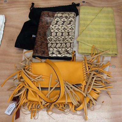 Lot 1152 - Rochas Clutch bag and dust bag, Caroline...
