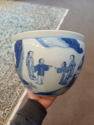 Lot 27 - A Chinese Porcelain Jardiniere, in Kangxi...