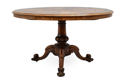 Lot 472 - A Victorian Walnut, Burr Walnut, Ebonised and...