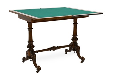 Lot 522 - A Victorian Figured Walnut, Boxwood-Strung,...