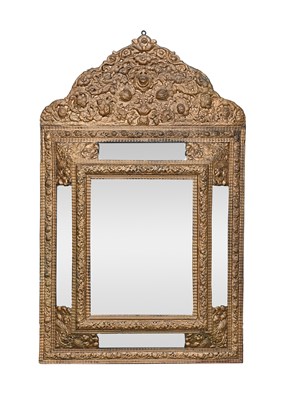 Lot 581 - A Late 19th Century Brass Repoussé Decorated...