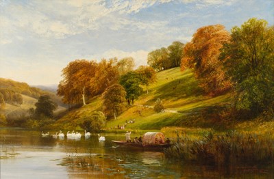 Lot 1105 - George Cole (1810-1883) "Arundel Park" Signed,...