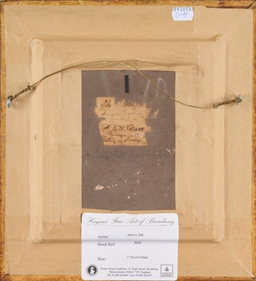 Lot 1090 - Henry John Dell (1830-1888) "The Pet Rabbit"...