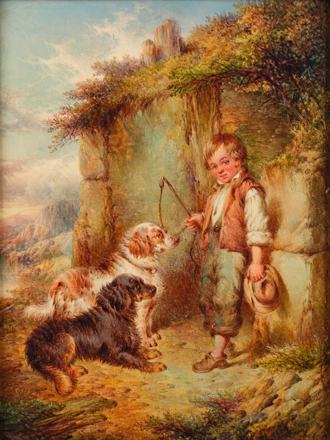 Lot 1091 - Paul Jones (act.1855-1888) Young sportsman...