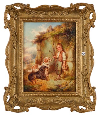 Lot 1091 - Paul Jones (act.1855-1888) Young sportsman...