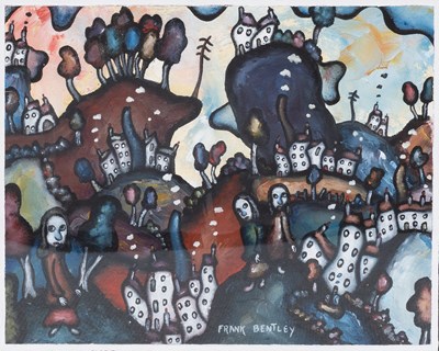 Lot 1055 - Frank Bentley (1941-2006) "Calder Valley Crags"...