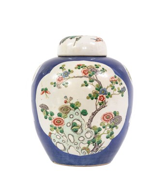 Lot 77 - A Chinese Porcelain Jar and a Cover, in Kangxi...
