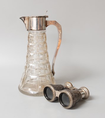 Lot 6 - A George V Silver-Mounted Cut-Glass Claret-Jug,...