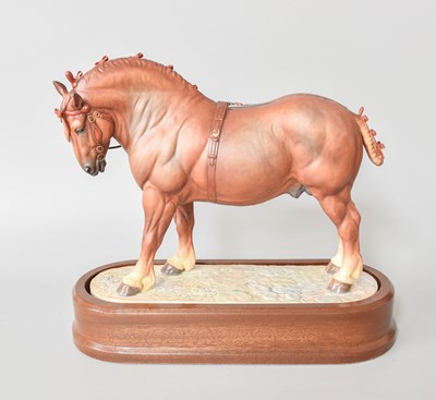 Lot 403 - Royal Worcester Suffolk Stallion, restoration...