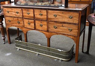 Lot 1299 - A George III Mahogany Sideboard, with an...