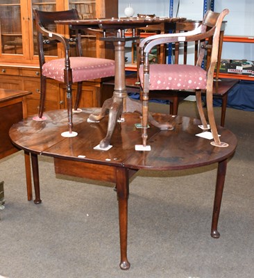 Lot 1298 - A George III Mahogany Tripod Table, with...