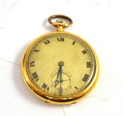 Lot 56 - An 18ct gold pocket watch