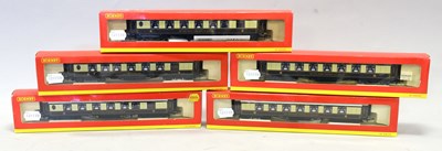 Lot 3210 - Hornby (China) OO Gauge Five Pullman Coaches