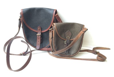 Lot 1109 - Two Mulberry Scotchgrain Cross Body Saddle...