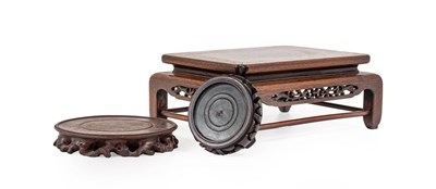 Lot 176 - A Chinese Hardwood Stand, 19th/early 20th...
