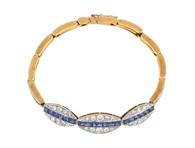 Lot 2372 - A Sapphire and Diamond Bracelet, circa 1900...