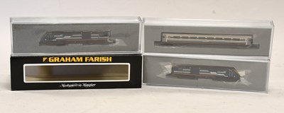 Lot 3136 - Graham Farish N Gauge 371457A HST Midland Mainline 3 Car Set