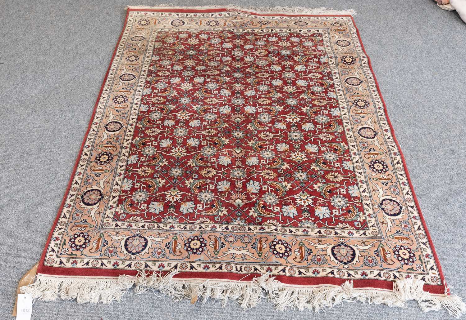 Lot 1012 - Modern Oriental Rug, the terracotta Herati...