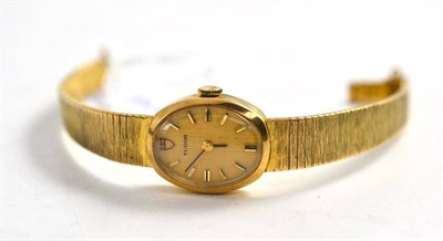 Lot 76 - A lady's 9ct gold Tudor wristwatch