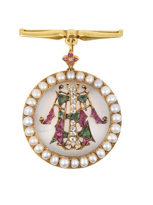 Lot 2276 - A Late Victorian Rock Crystal, Split Pearl,...