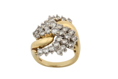 Lot 2231 - A Diamond Cluster Ring of spray design, the S...