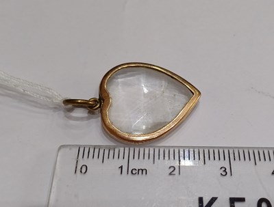 Lot 2083 - A William III Rock Crystal Pendant
