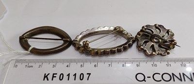 Lot 2088 - Three Paste Brooches