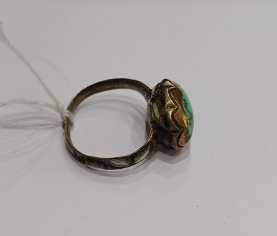 Lot 2031 - A Renaissance Turquoise and Enamel Ring