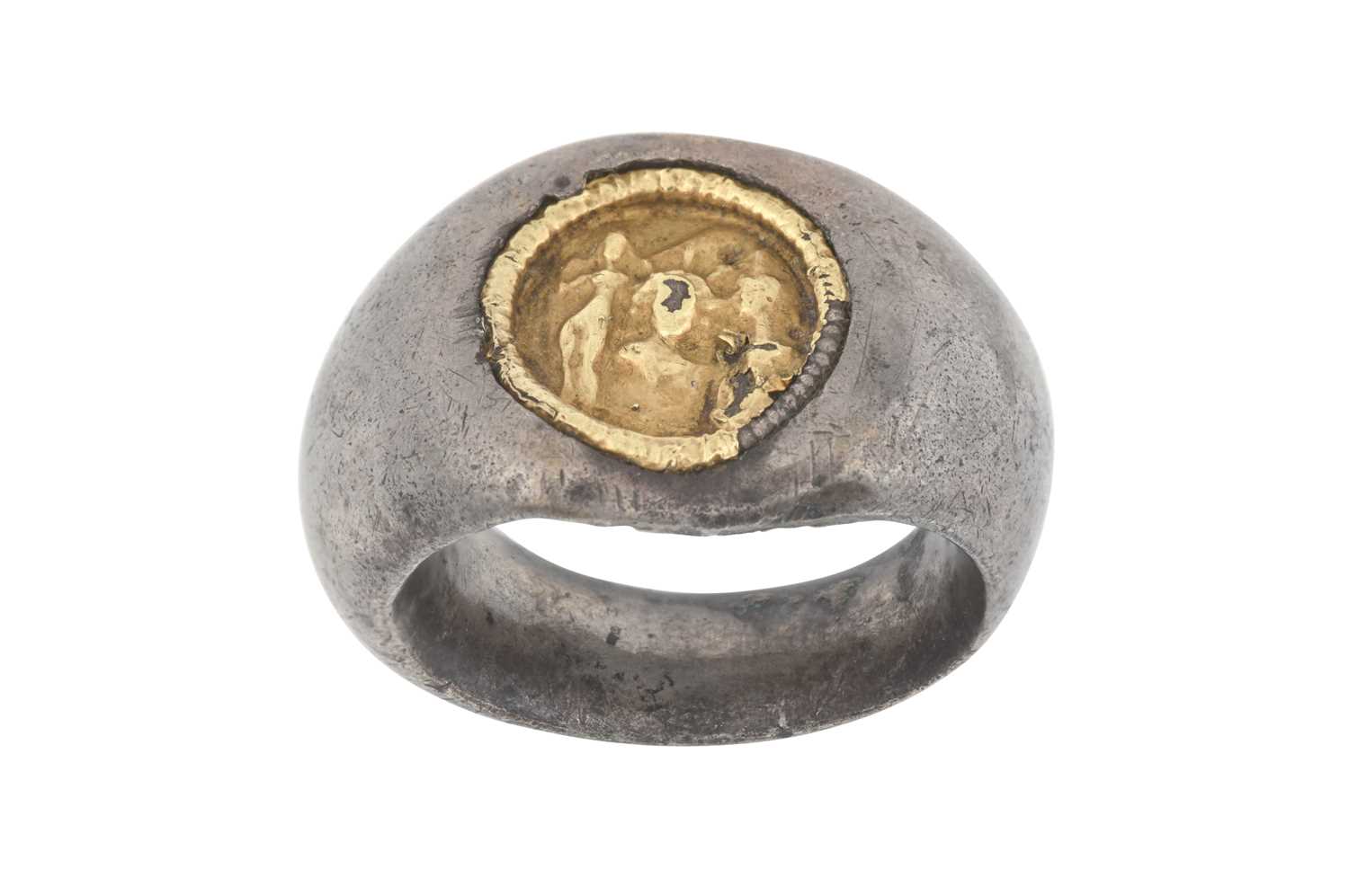 Lot 2005 - A Roman Parcel Gilt Ring