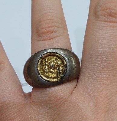 Lot 2005 - A Roman Parcel Gilt Ring