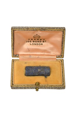 Lot 2002 - A Mesopotamian Lazuli Cylinder Seal