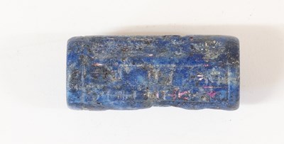 Lot 2002 - A Mesopotamian Lapis Lazuli Cylinder Seal