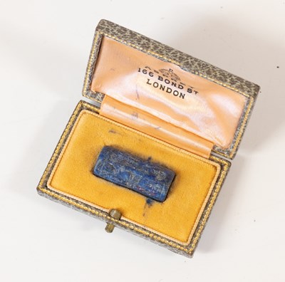 Lot 2002 - A Mesopotamian Lapis Lazuli Cylinder Seal