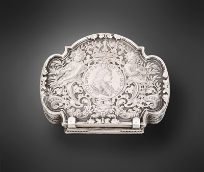 Lot 2107 - A Spanish Silver Snuff-Box