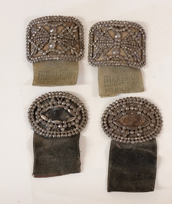 Lot 2095 - Two Pairs of George III Cut-Steel Shoe-Buckles