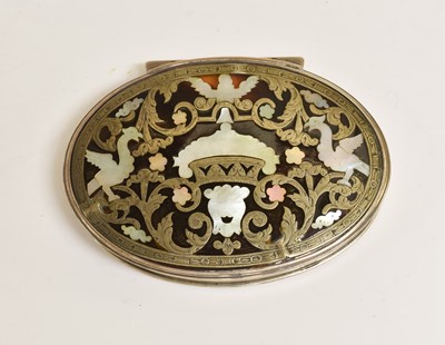 Lot 2021 - A Queen Anne Silver-Mounted Tortoiseshell Snuff-Box